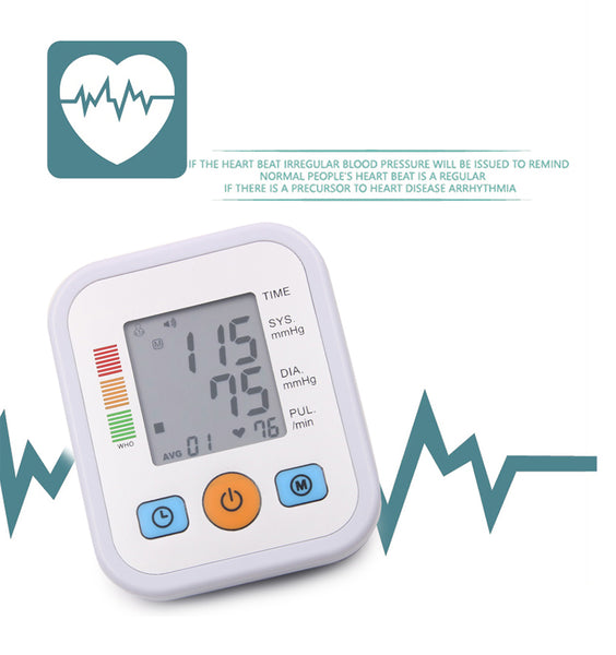Portable Digital Blood Pressure Monitor USB or Batteries