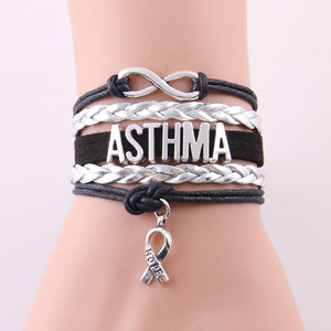 Infinity hope ASTHMA awareness bracelet