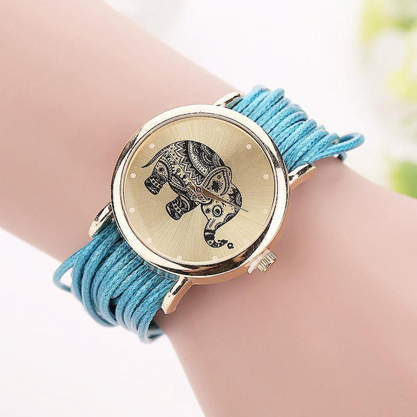 Boho Elephant Bracelet Watch