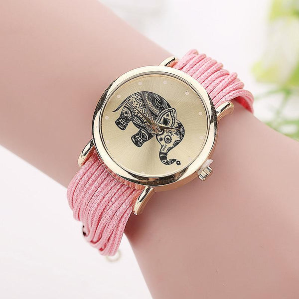 Boho Elephant Bracelet Watch