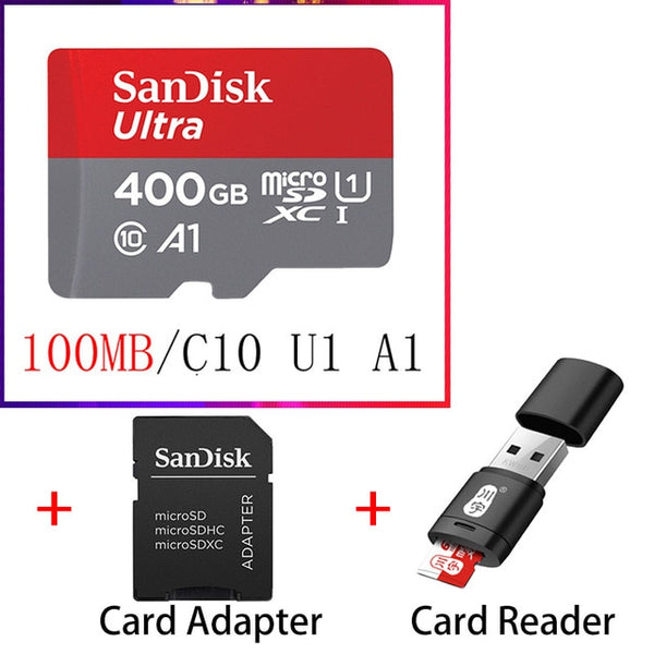 Sandisk Ultra Micro SD 128GB 32GB 64GB 256GB 16G 400GB Micro SD Card SD/TF Flash Card Memory Card For Phones