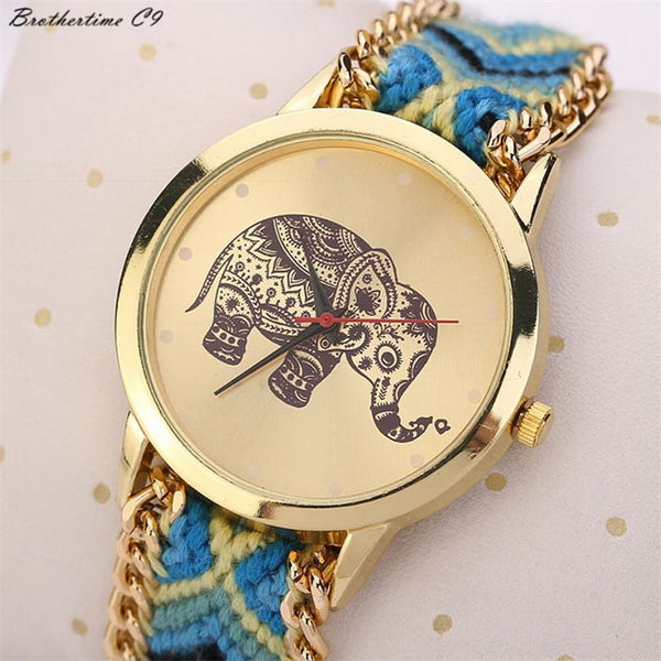 Native Style Weaved Elephant Watch