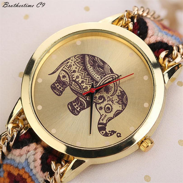 Native Style Weaved Elephant Watch