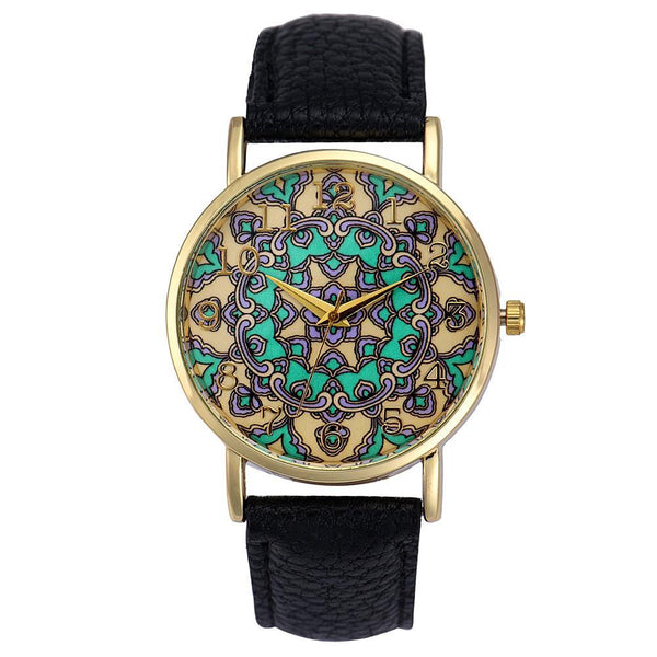 Luxury Faux Leather Indian Boho Style Watch