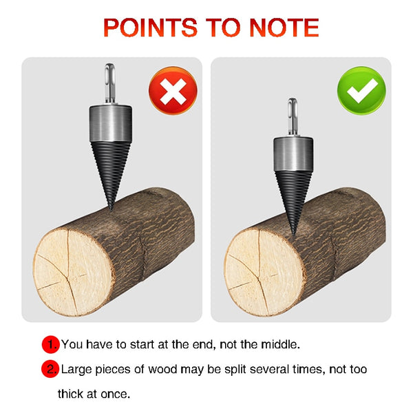 DIY Firewood  Splitter Drill  Bit