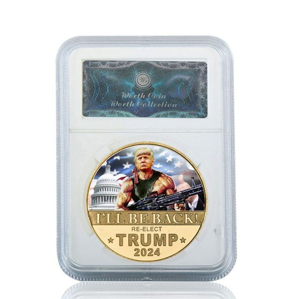 2024 Donald Trump Gold Plated Commemorative Coin Collectibles
