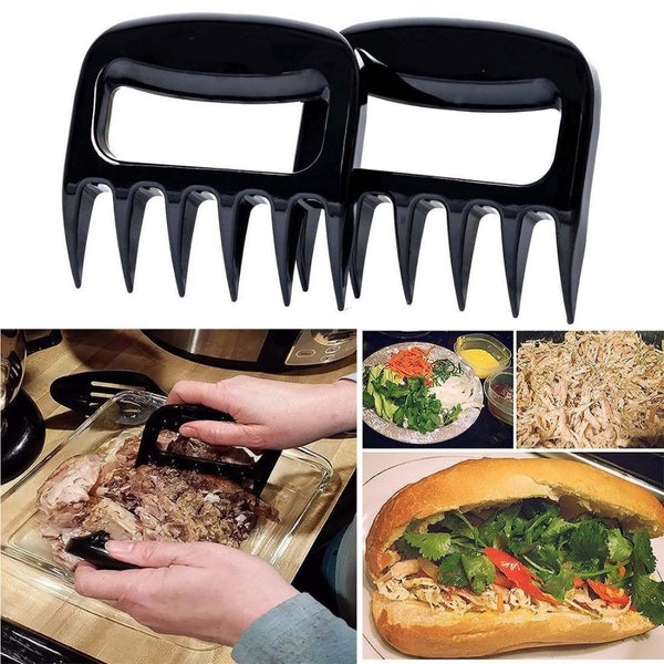 2 pcs New Bear Barbecue Meat Forks