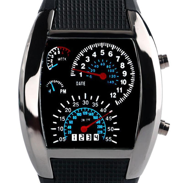 Moto Speedometer Digital Watches