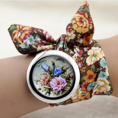 Ribbon Flower Watch