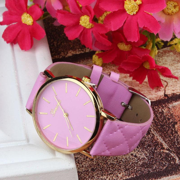 Faux Leather Luxury Watches