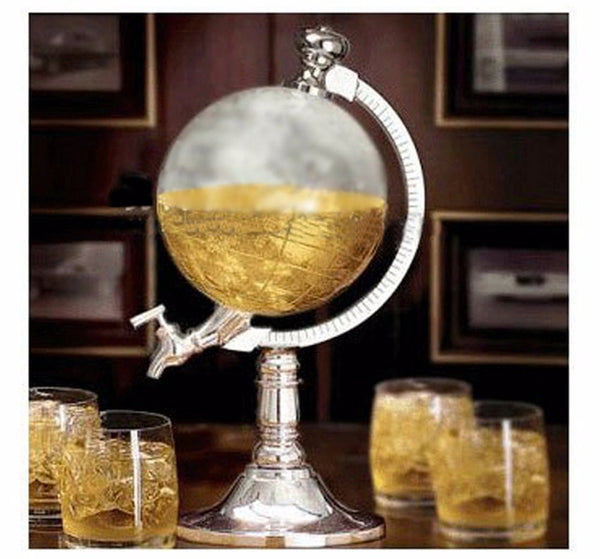 1692 Vintage Behaim Whiskey Globe Dispenser