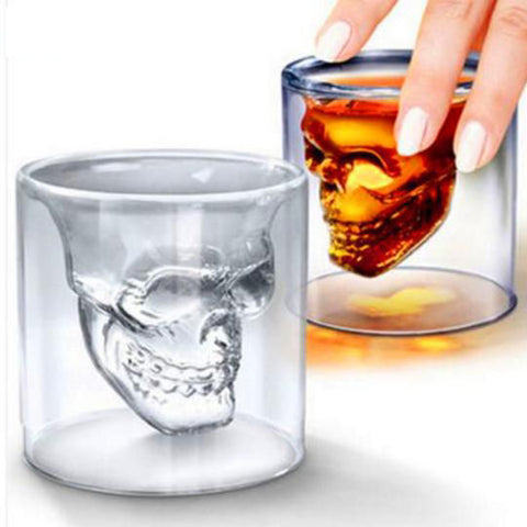 Skull Whiskey Glass