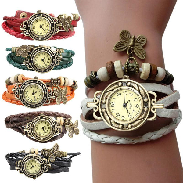 Braided Butterfly Bracelet Watch