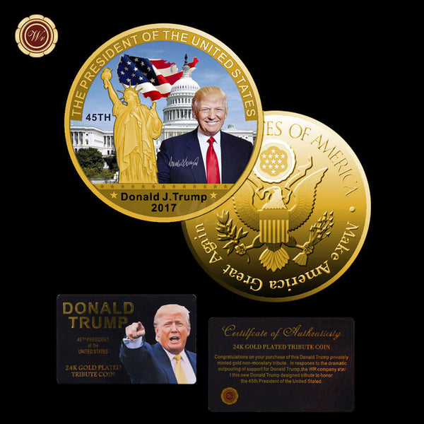 The 45th President Donald Trump and Ivanka Trump Coin