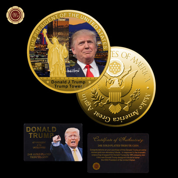 The 45th President Donald Trump and Ivanka Trump Coin