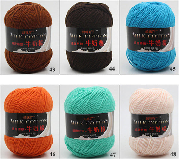 Yarn for Knitting ,Crocheting Cotton Fiber 3 PCS