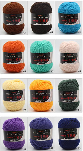 Yarn for Knitting ,Crocheting Cotton Fiber 3 PCS