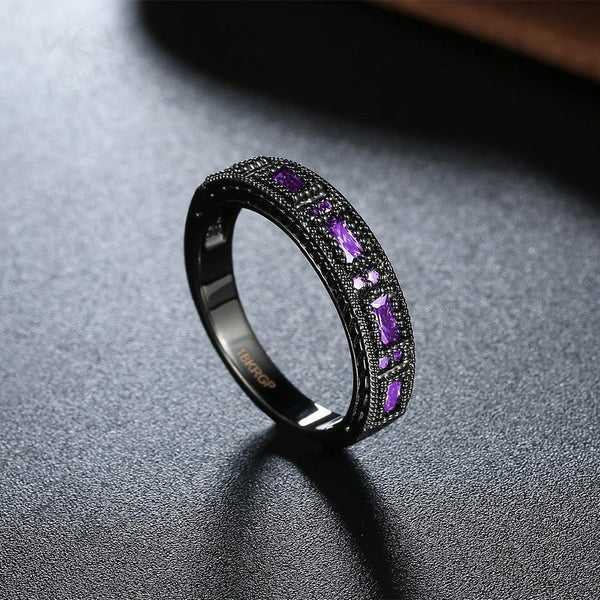 Black Gold Colored Band Ring