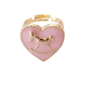 Cute Unicorn Heart Ring