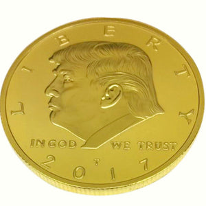 Golden Donald Trump Presidential Coin 2017