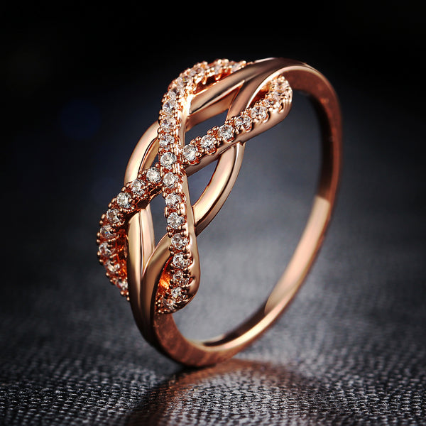 Golden Queen Crystal Ring