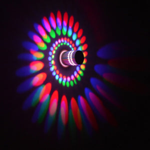 Multi-Color Spiral LED Wall Light!