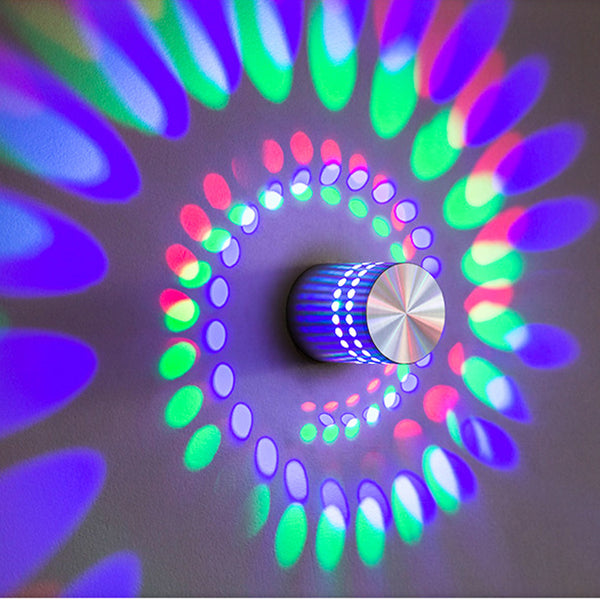 Multi-Color Spiral LED Wall Light!