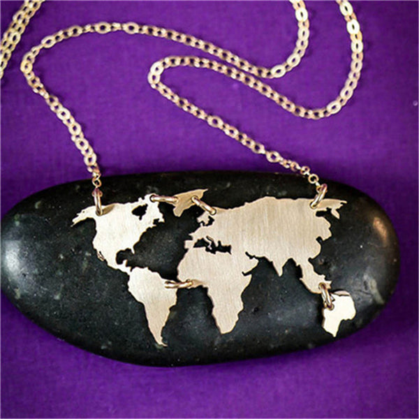World-Map  Necklace