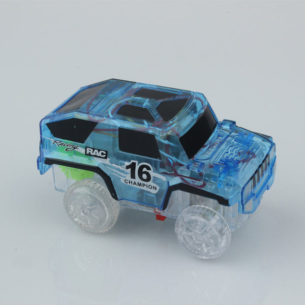 Rainbow Glowing Car Racing Set for Kids- Awesomely FUN!