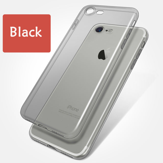Clear Silicon Ultra Thin Soft TPU Case For iPhone