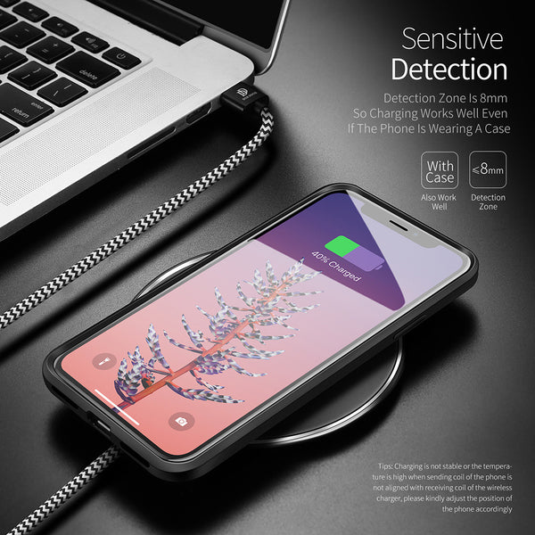 Wireless Charger for iPhone X 8 Samsung Galaxy S9 S8