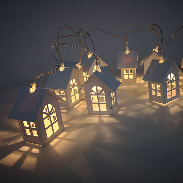 1.5M 10pcs LED Christmas Tree House Style Fairy Lights