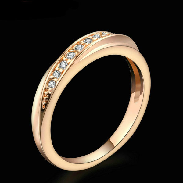 Simple  Zirconia Princess Ring