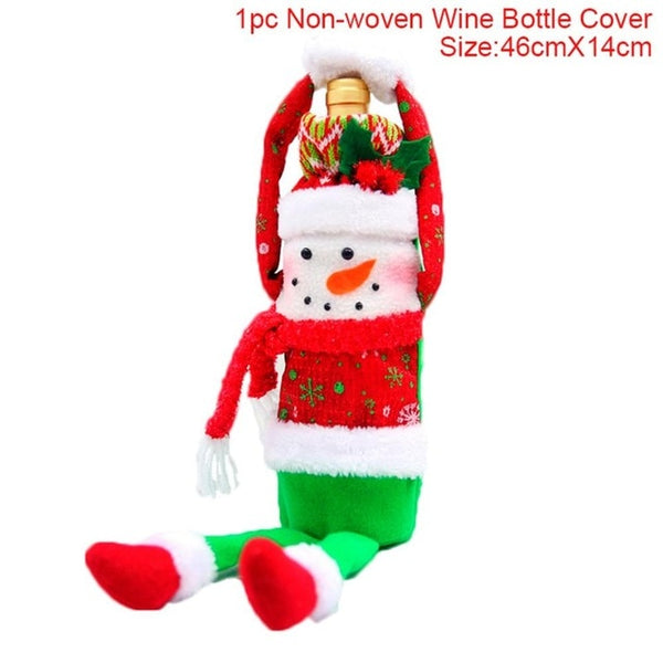 Santa Claus Wine Bottle Cover
