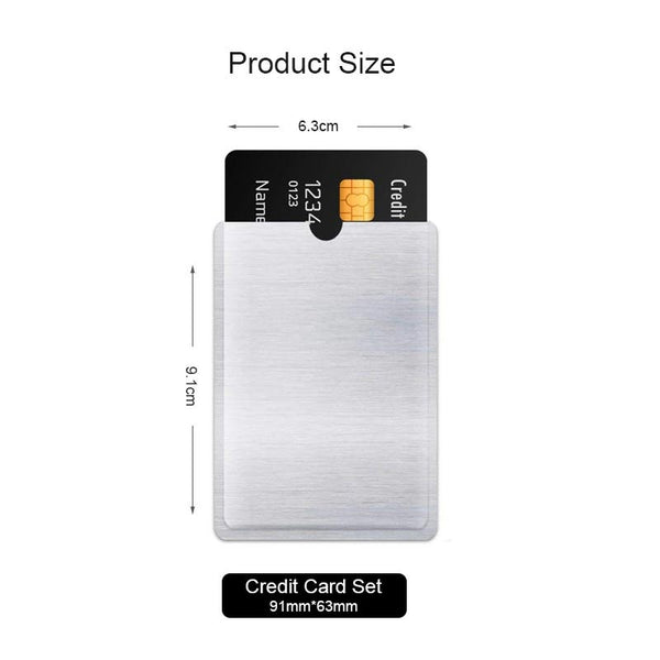 Credit Card Protector - 10 Anti RFID Sleeves